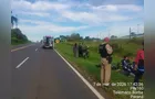 Motociclista sofre queda grave na PR-160 em Telêmaco Borba