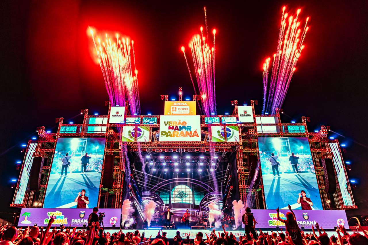 Shows sertanejos reúnem mais de 159 mil pessoas no Litoral do Paraná