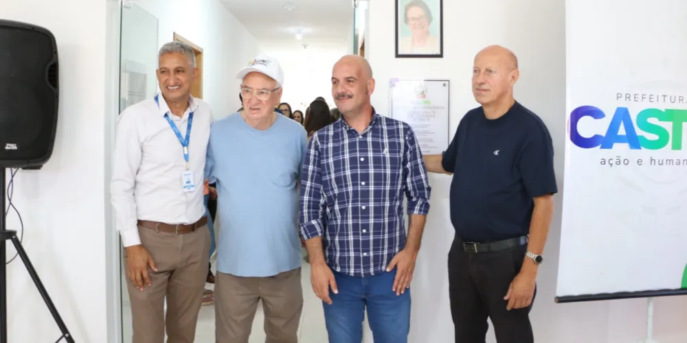 O prefeito Reinaldo Cardoso acompanhou a inauguração
