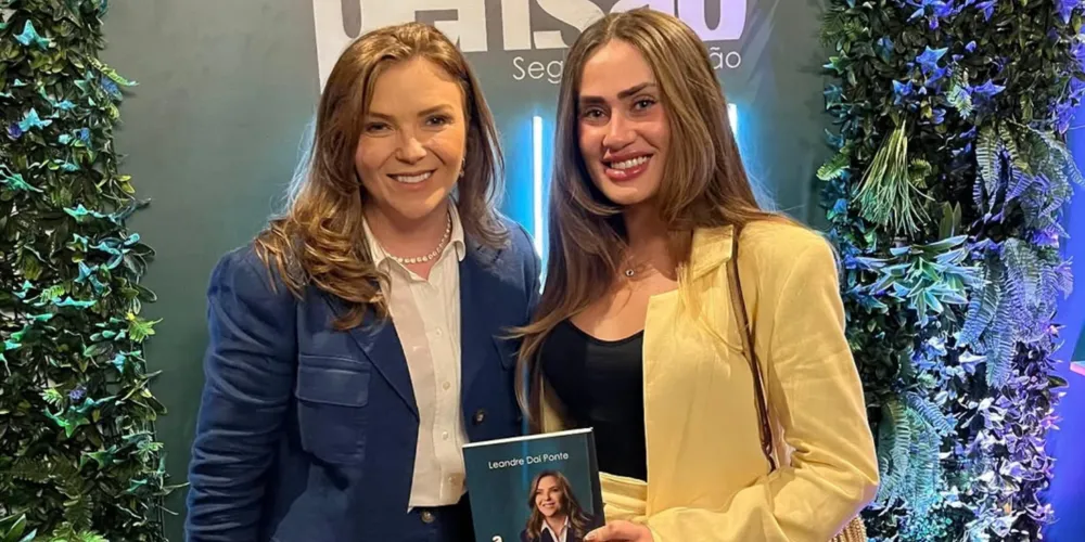 Leandre Dal Ponte e Maria Eduarda Rodrigues estiveram reunidas