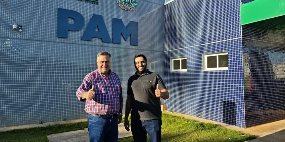 Beto Preto e Lucas Machado visitaram a unidade