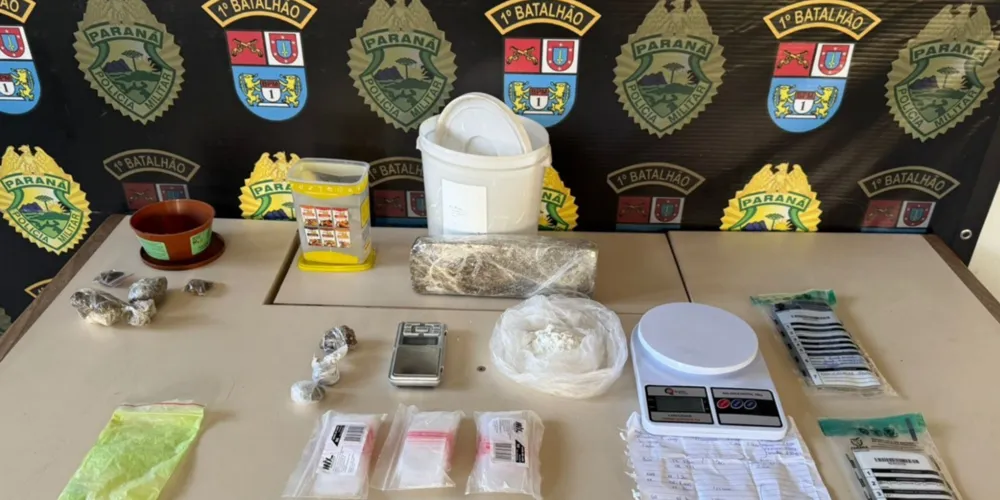 Itens apreendidos foram encaminhados para a delegacia