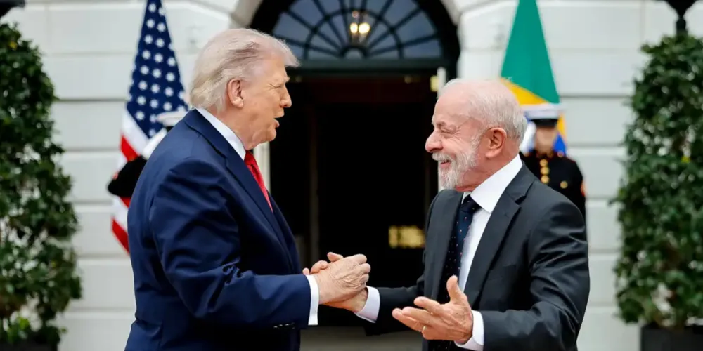 Donald Trump e Lula se encontraram nessa sexta-feira (08)