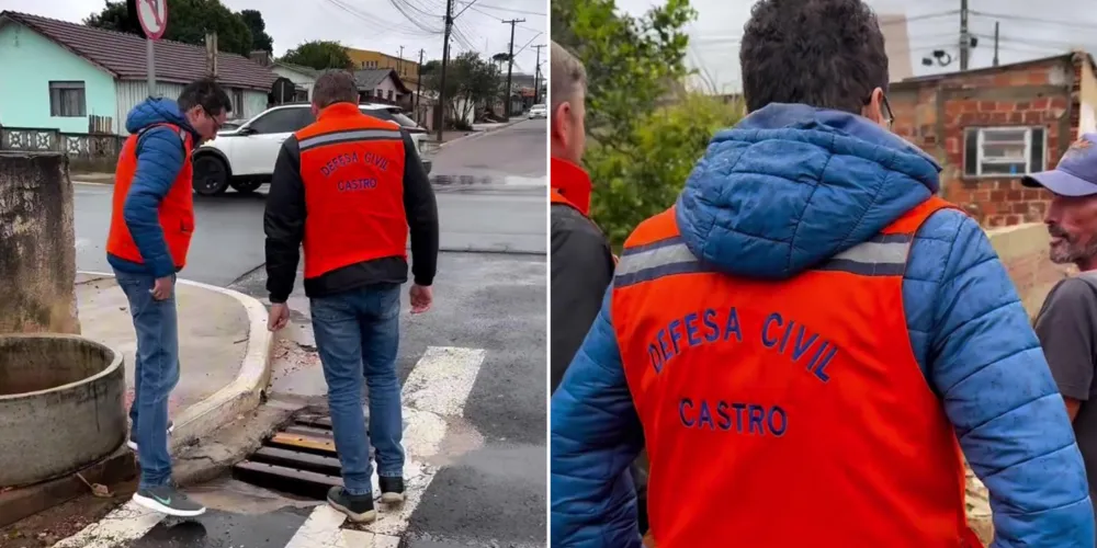 Áreas de risco estão sendo monitoradas por equipes da Prefeitura de Castro