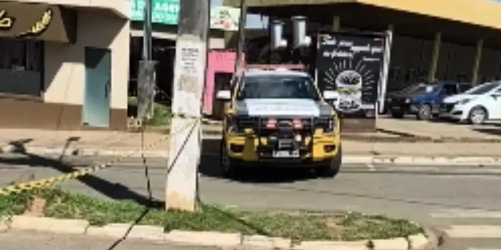 Local onde artefato explosivo foi encontrado