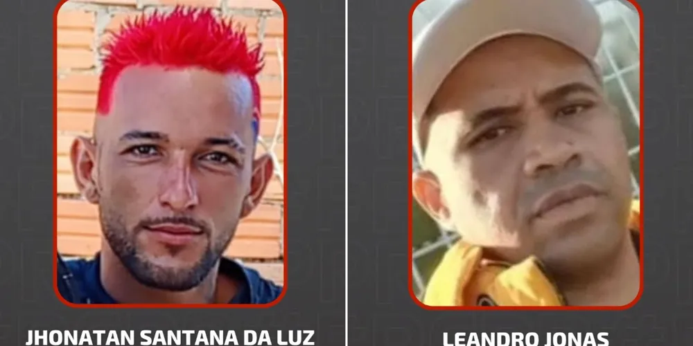 Jhonatan e Leandro, autores dos crimes