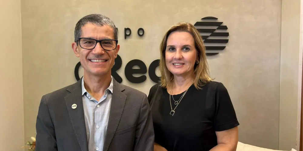 Ivo Mottin Demiate - Reitor eleito da UEPG / Adriana Campagnoli - Vice-reitora eleita da UEPG