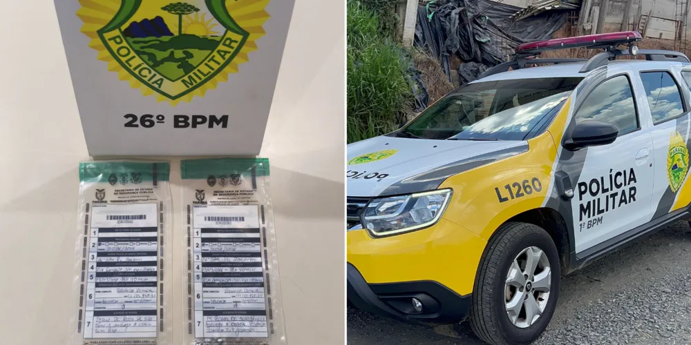 A ação foi realizada por equipes do 26º Batalhão da Polícia Militar (BPM) durante patrulhamento