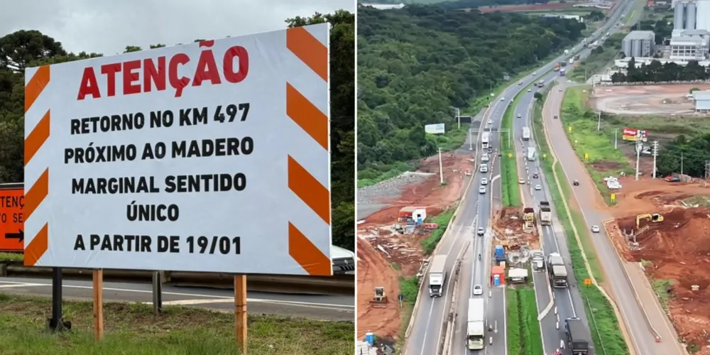 A obra começou em janeiro e deve durar seis meses, segundo a concessionária