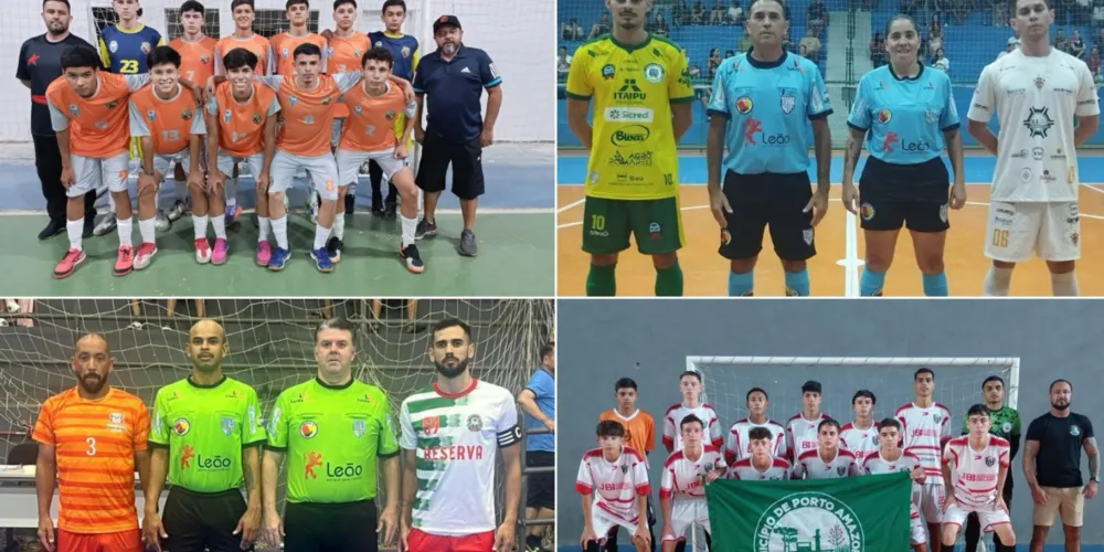 Equipes de Ipiranga e Reserva lideram a competição no Adulto, enquanto Porto Amazonas e Telêmaco Borba ocupam a primeira colocação no Sub-17