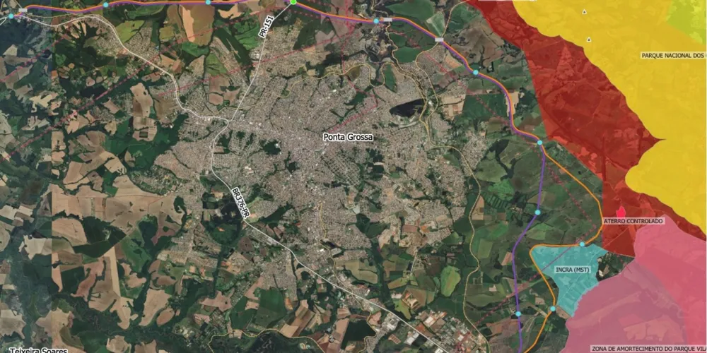 Projeto do traçado do Novo Contorno Rodoviário