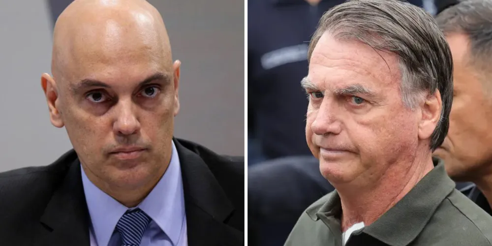 Alexandre de Morais e Jair Messias Bolsonaro