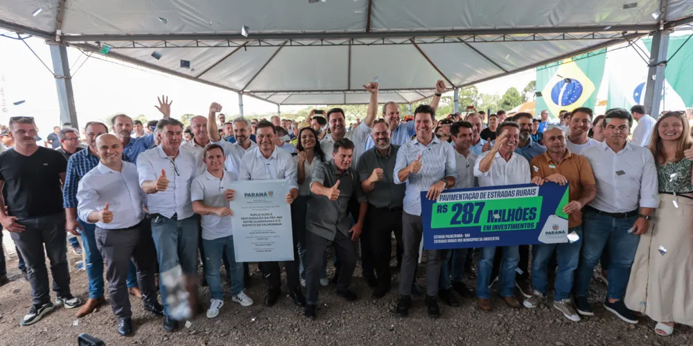 O anúncio foi feito pelo governador Carlos Massa Ratinho Junior durante agenda no município