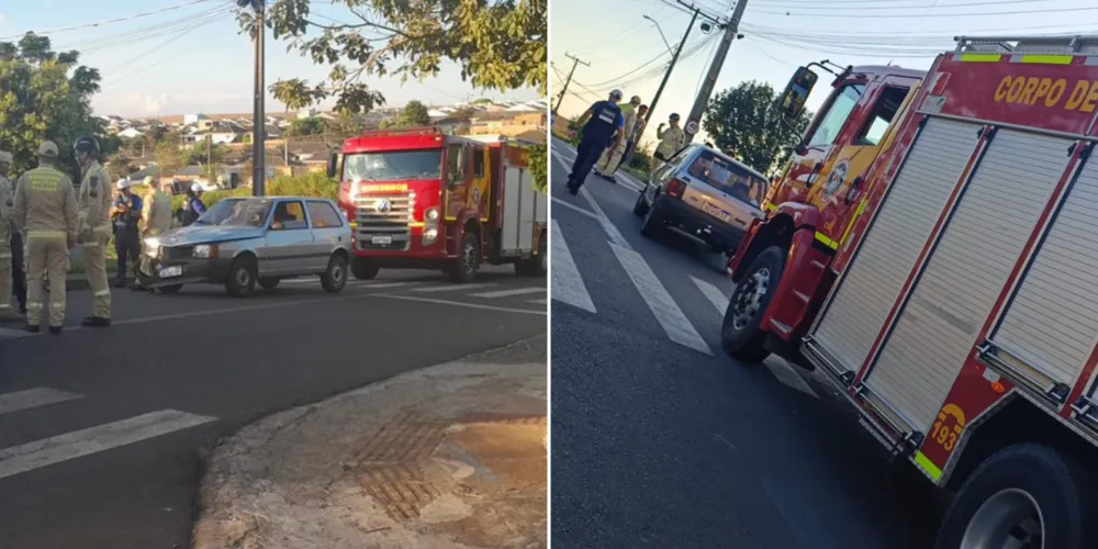Os jovens foram socorridos pelo Serviço Integrado de Atendimento ao Trauma em Emergência (Siate)