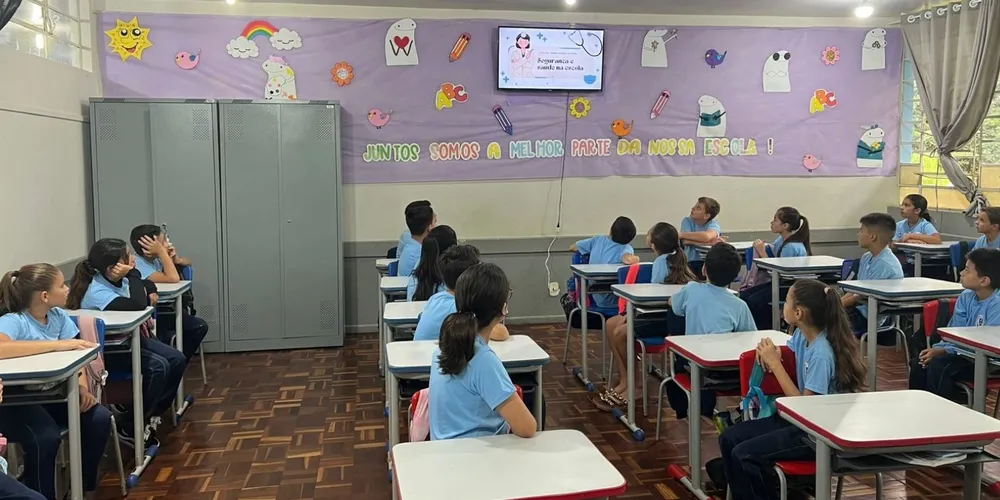 A turma teve como ponto de partida para seus estudos o trabalho com a videoaula do Vamos Ler em parceria com a MedVitae