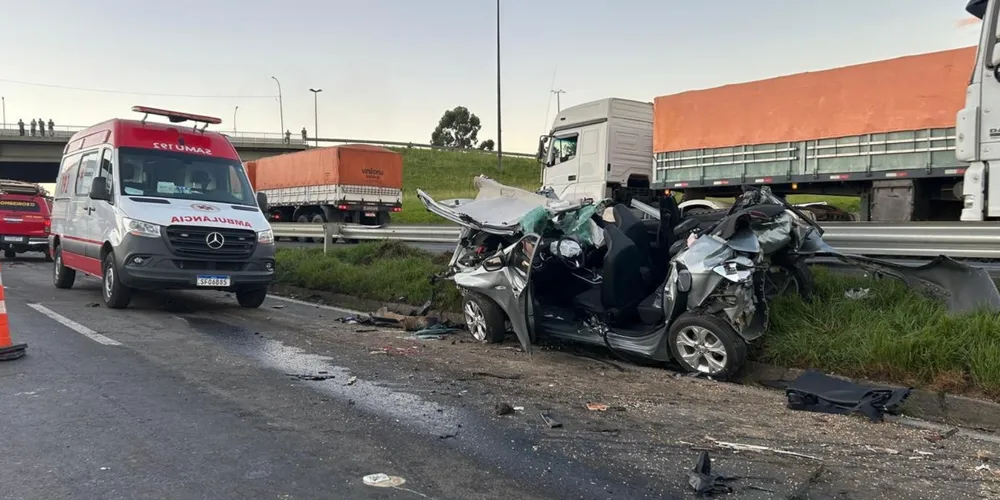 Acidente registrado na BR-376, na última quinta-feira (9)