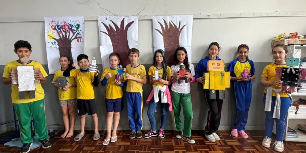 O trabalho estimulou a criatividade e inventividades dos estudantes