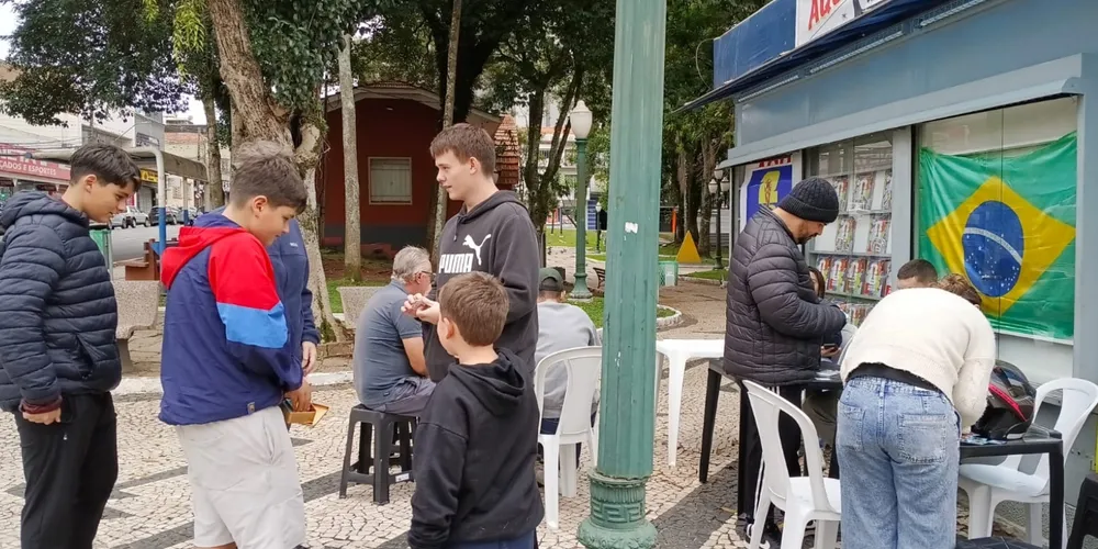 Ponto de troca de figurinhas