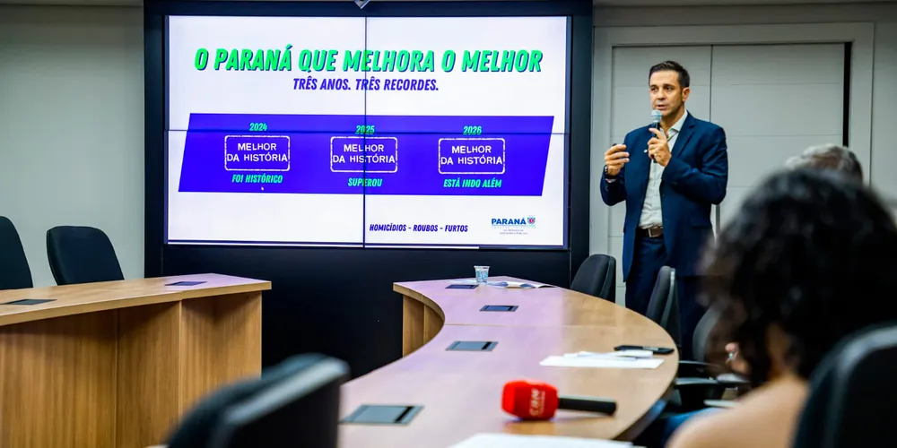 Pelo terceiro ano seguido os indicadores de criminalidade vêm mantendo a tendência consistente de queda no Paraná