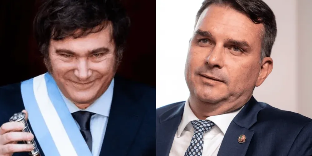 Flávio agradece Milei pela decisão da Comissão Nacional para Refugiados (Conare) da Argentina