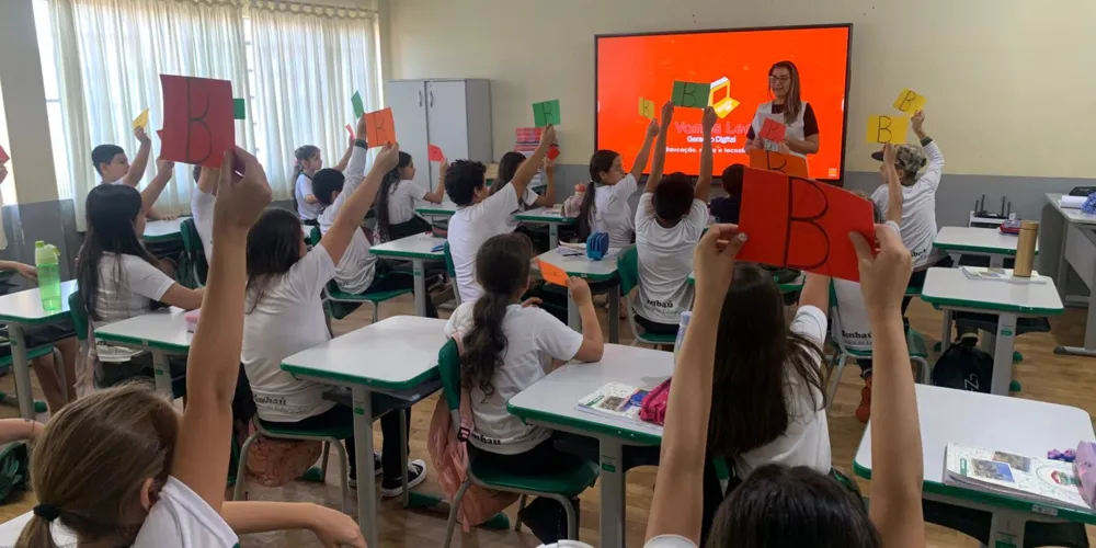 Estudantes tiveram momentos de aprendizado e diversão em sala de aula