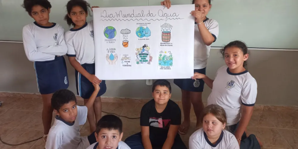 Educandos criaram seu próprio material de conscientização