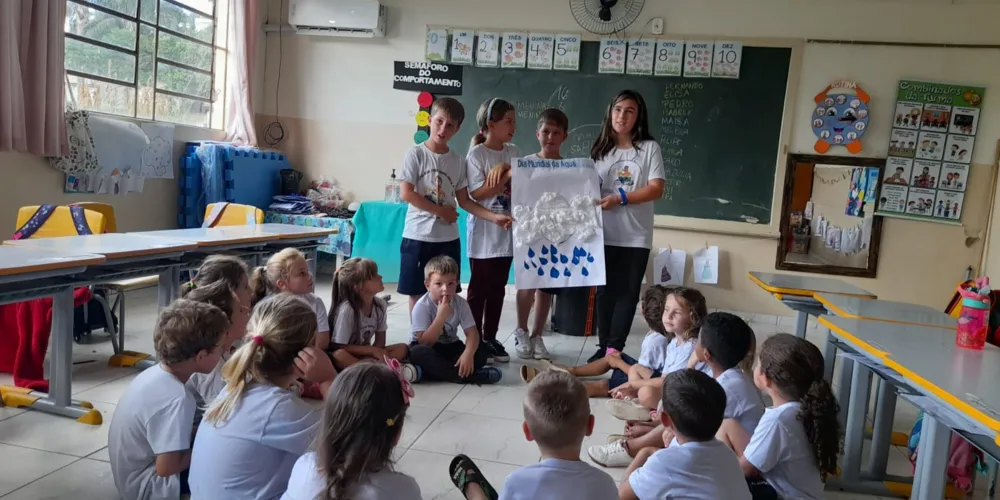 Educandos puderam levar conscientização aos colegas menores