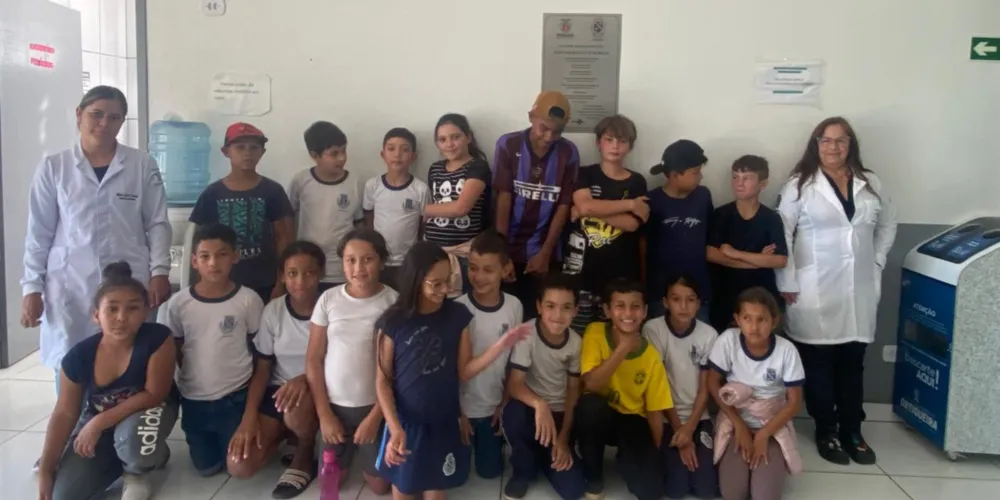 Estudantes puderam realizar trabalho in loco no posto de saúde