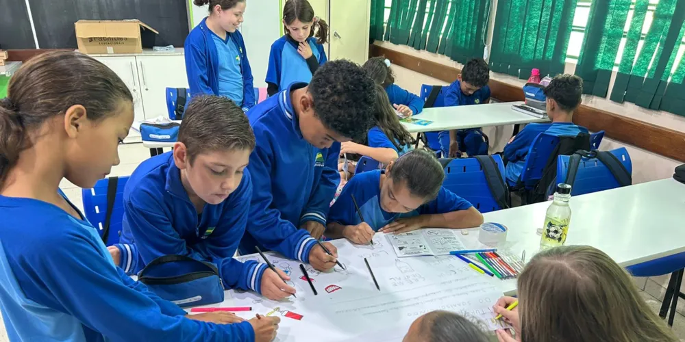 Educandos puderam desenvolver várias atividades em sala