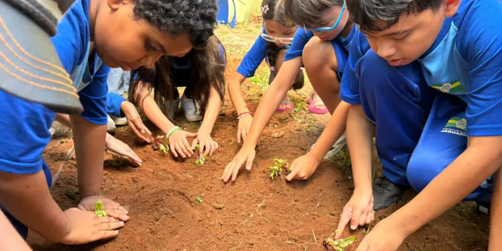 Educandos colocaram a 'mão na terra' em ampla proposta