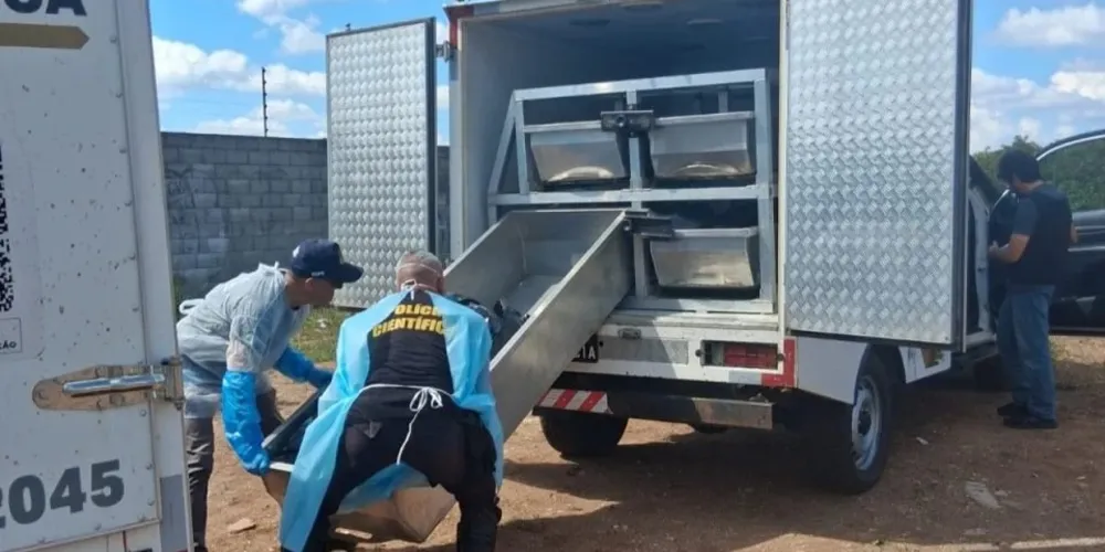 Após a perícia, o corpo foi retirado e encaminhado ao Instituto Médico Legal