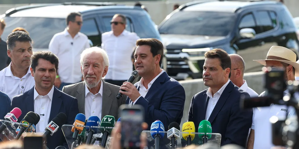 O governador Carlos Massa Ratinho Junior inaugura nesta sexta-feira (1) a Ponte de Guaratuba