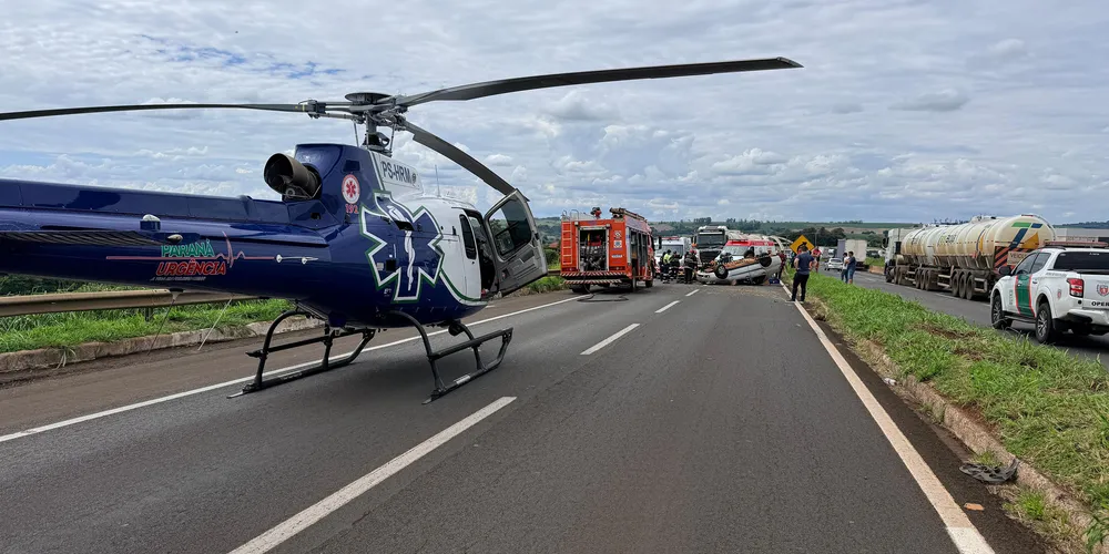 Atendimento do Serviço Aeromédico do Paraná