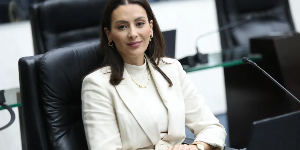 Mabel Canto em sessão na Assembleia Legislativa do Paraná (Alep)