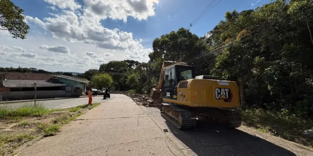 As obras iniciaram na avenida Getúlio Vargas,