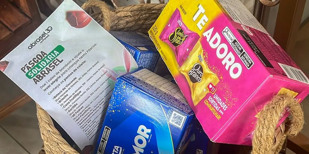 Quem quiser ajudar na ação pode deixar a caixa de bombom em estabelecimentos de Ponta Grossa