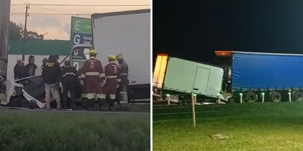 Acidente foi registrado na rodovia sentido Curitiba–Ponta Grossa
