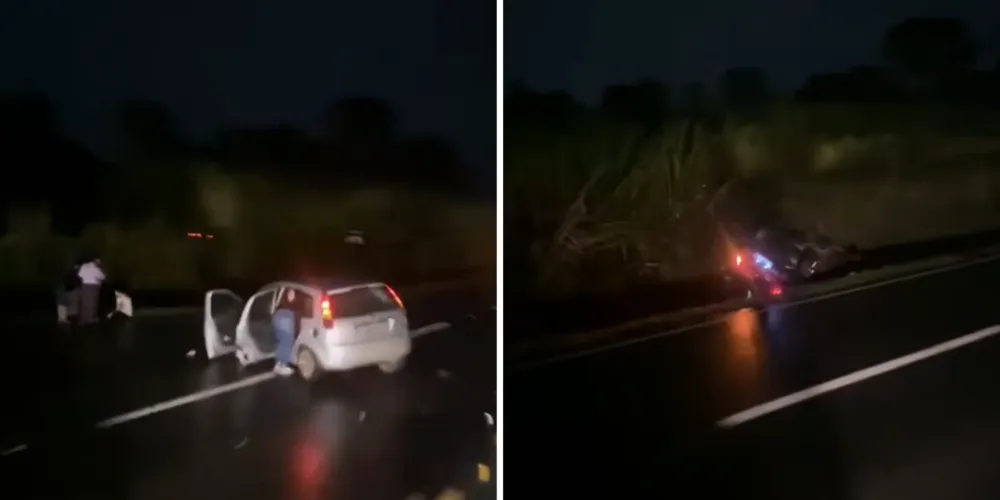 Acidente aconteceu na BR-373, na localidade de Manduri, em Prudentópolis