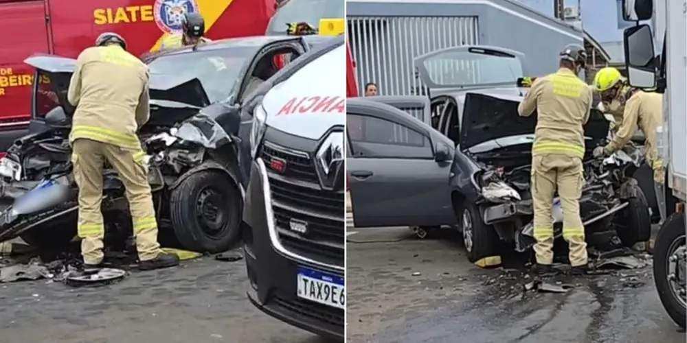 Vítimas foram socorridas e encaminhadas às UPAs