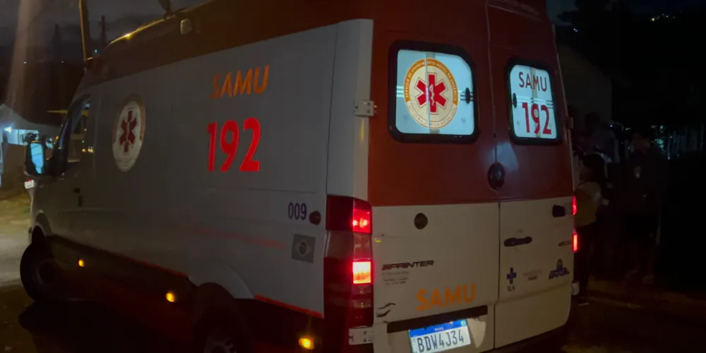 Uma equipe do Serviço de Atendimento Móvel de Urgência (SAMU) foi acionada