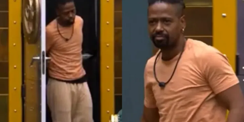 Leandro Boneco chegando na casa mais vigiada do Brasil