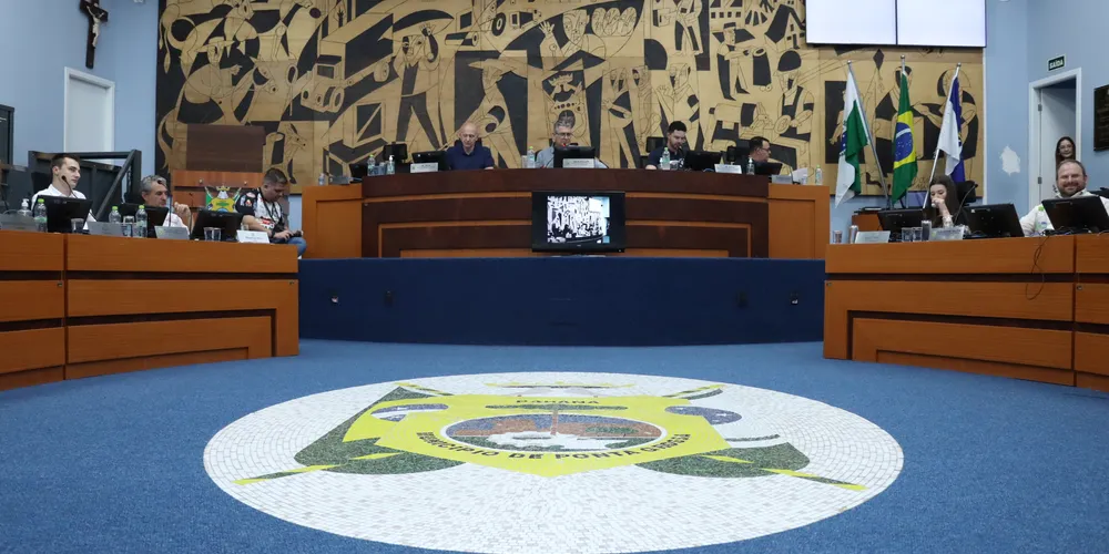 O Plenário da Câmara Municipal de Ponta Grossa