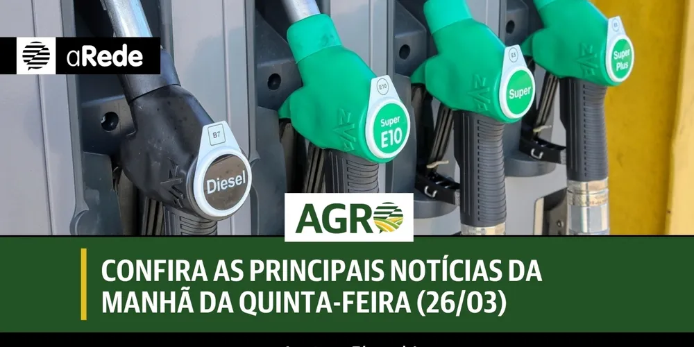 Imagem ilustrativa da imagem Confira as principais notícias da manhã da quinta-feira (26/03)