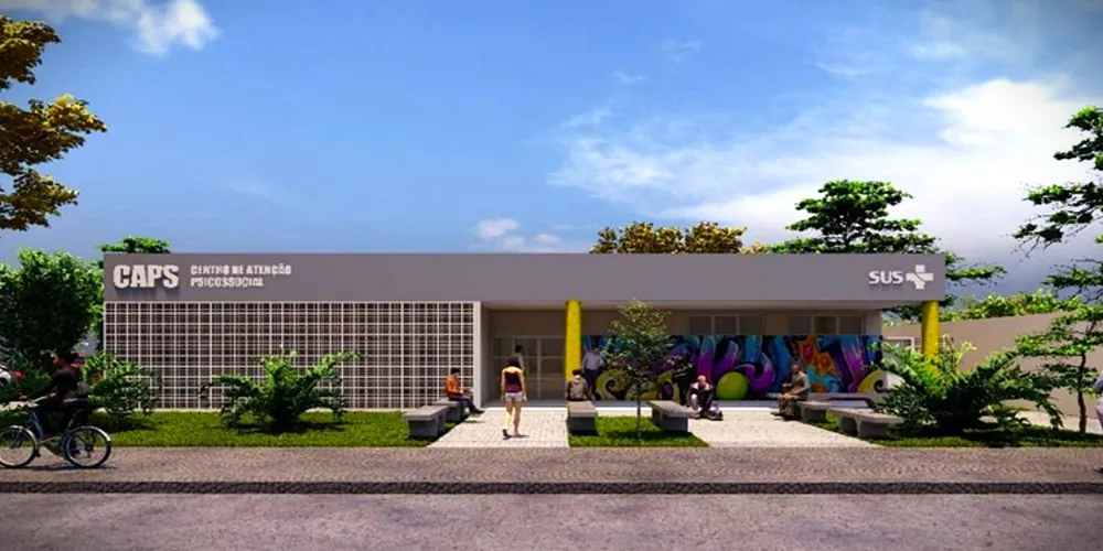 Previsão de como poderá ficará o novo 'CAPS' de Ponta Grossa