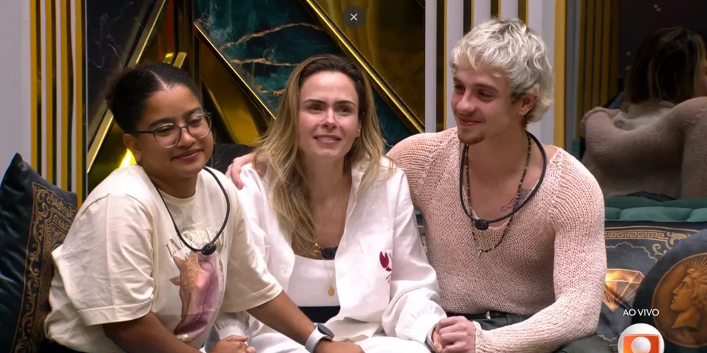 Top 3 do BBB 26 é formado por Ana Paula, Juliano e Milena — o grupo "Eternos"