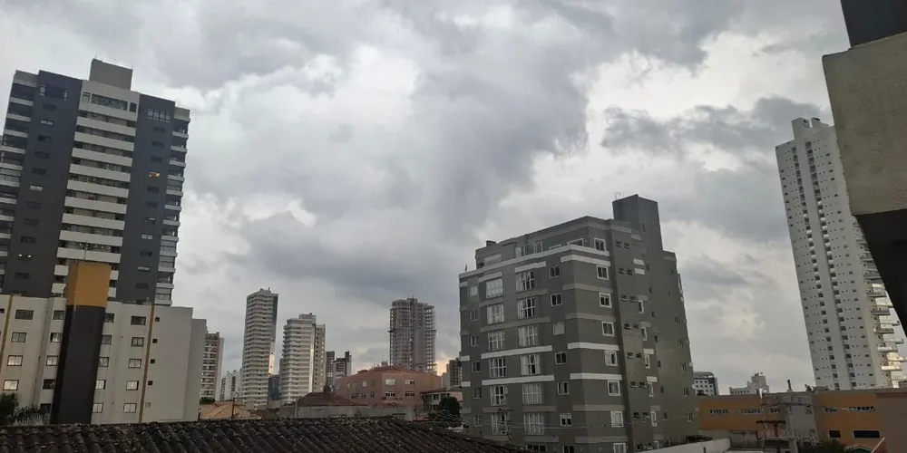 No domingo, Ponta Grossa tem previsão de cerca de 2,7 milímetros de chuva ao longo do dia