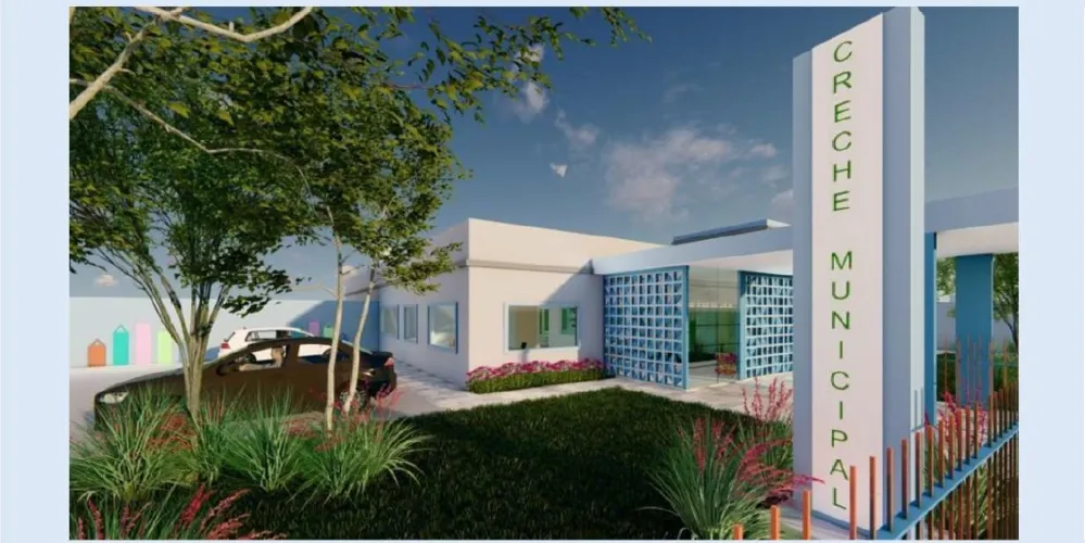 Novo CMEI contará com uma estrutura completa, pensada para atender com qualidade e segurança as crianças e profissionais da educação