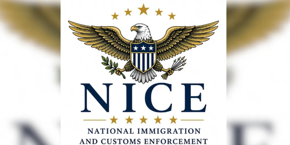 Donald Trump publica imagem do símbolo do NICE (National Imigration and Customs Enforcement)