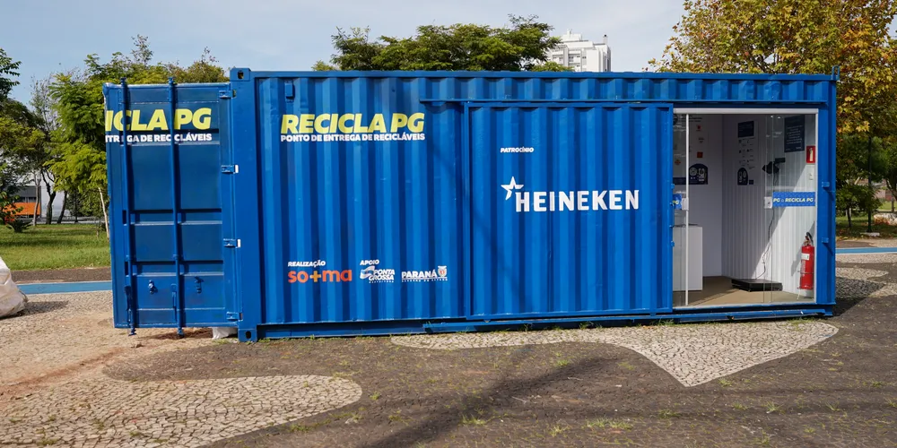 Ponto de entrega de recicláveis