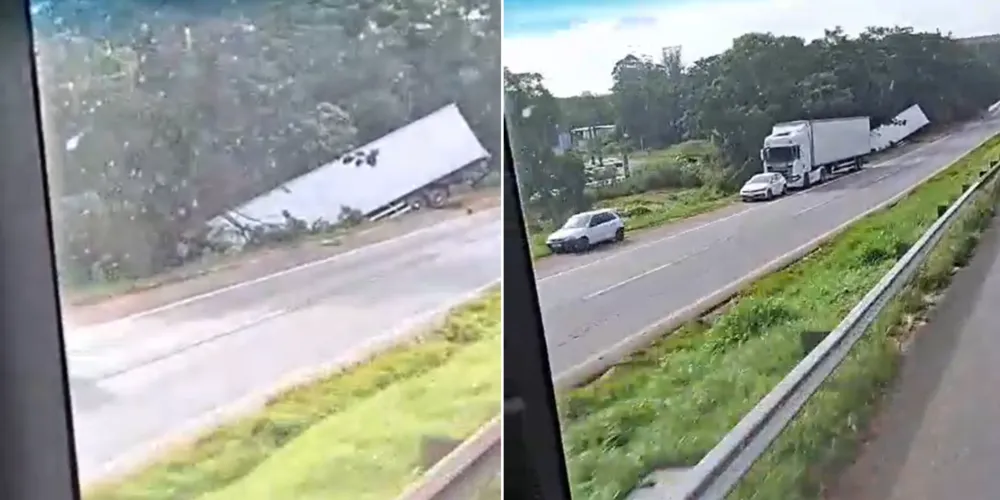 O condutor teria perdido o controle da direção, fazendo com que o veículo saísse da pista